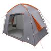 vidaXL Tenda Capanna Grigio e arancione 210 x 210 x 138 cm Poliestere