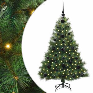 vidaXL Albero di Natale artificiale con 150 LED Verde 120 cm PE e PVC