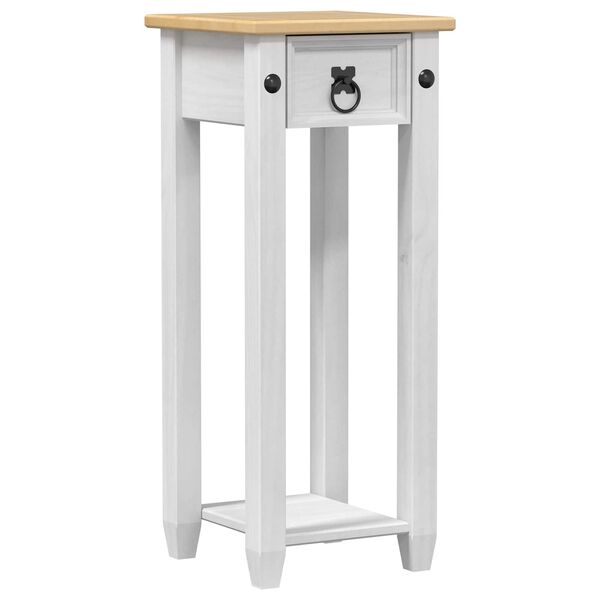 vidaXL Supporto per piante Bianco 30 x 30 x 73 cm Pino massello