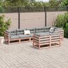 vidaXL Set Divani da Giardino 8 pz in Legno Massello Abete Douglas