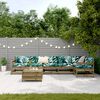 vidaXL Set Divani da Giardino 7 pz in Legno Impregnato di Pino