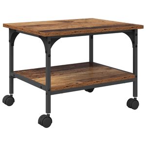 vidaXL Supporto per Stampante Legno vecchio 50 x 40 x 38 cm