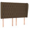 vidaXL Testiera ad Orecchio MarroneScuro147 x 23 x 118/128cm inTessuto