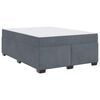 vidaXL Struttura del letto Grigio scuro 140 x 200 cm Tessuto