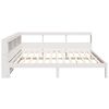 vidaXL Letto Libreria senza Materasso Bianco 140x200 cm Legno di Pino