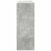 vidaXL Scarpiere 2 pz Impilabili Grigio Cemento 89,5x30x40 cm
