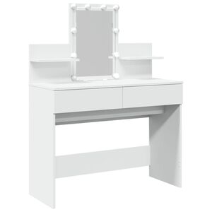 vidaXL Toeletta con LED Bianco 100x40x130 cm