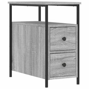 vidaXL Comodino Grigio Sonoma 30x60x60 cm in Legno Multistrato
