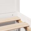 vidaXL Letto senza Materasso Bianco 135x190 cm Legno Massello di Pino