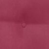 vidaXL Cuscino per Schiena Rosso Vino 60 x 24 x 50 cm Velluto