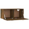 vidaXL Mobile a Parete Rovere Fumo 80x36,5x35 cm in Legno Multistrato