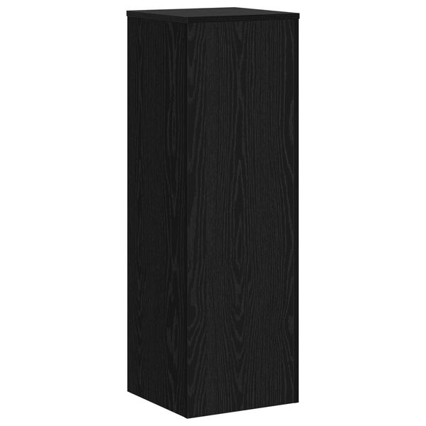 vidaXL Supporto per piante Rovere Nero 33 x 33 x 100 cm