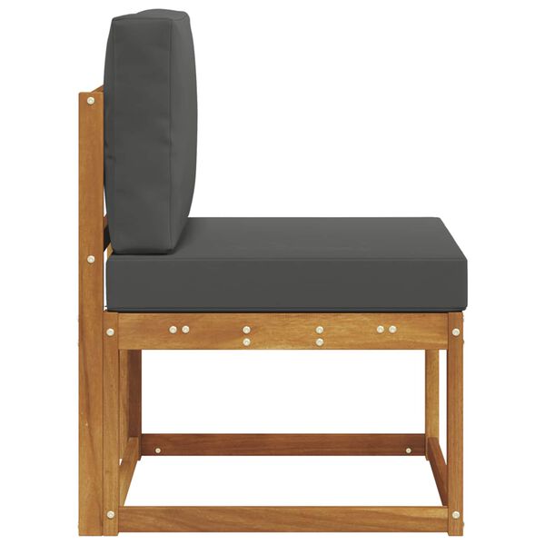 vidaXL Divano centrale per esterno Legno di Acacia Massello Naturale