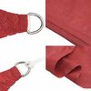 vidaXL Vela Parasole 160 g/m² Rossa 3/4x3 m in HDPE