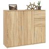 vidaXL Credenza Rovere Sonoma 91x29,5x75 cm Legno ingegnerizzato