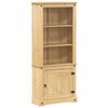 vidaXL Credenza Corona 74x38x170 cm in Legno Massello di Pino