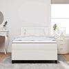 vidaXL Letto a molle Crema e Bianco 203 x 120 x 88 cm