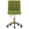vidaXL Sedie da Pranzo Girevoli 2 pz Verde Chiaro in Velluto