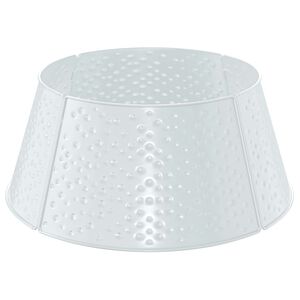 vidaXL Gonna per albero di Natale A forma di cono Bianco &Oslash; 62 x 25 cm