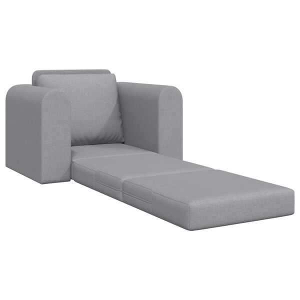 vidaXL Divano letto Grigio chiaro 98 x 71 x 83 cm Tessuto