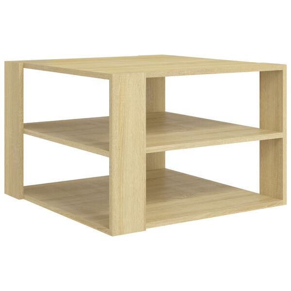 vidaXL Tavolino da Salotto Rovere Sonoma 60x60x40 cm Legno Multistrato
