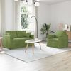 vidaXL Divano 2 pcs Verde chiaro 138 x 78 x 80 cm Velluto