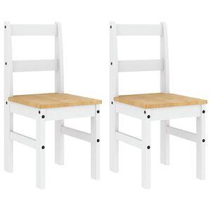 vidaXL Sedie da Pranzo 2 pz Panama 105x30x45 cm Legno Massello Pino