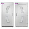 vidaXL Porta Ingresso Bianca 98x200 cm in PVC