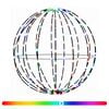 vidaXL Luce a punta di Natale 96 LED RGB Diametro 30 x 32 cm