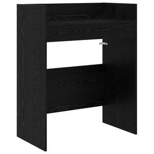vidaXL Tavolo DJ Rovere Nero 102 x 45 x 102 cm Legno ingegnerizzato