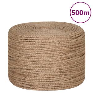 vidaXL Corda in Juta 100% 6 mm 500 m