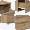 vidaXL Mobile con Cassetti Marrone 55 x 45 x 33.5 cm Legno multistrato