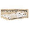 vidaXL Letto Libreria rovere sonoma 140 x 200 cm Legno ingegnerizzato