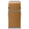 vidaXL Portaceppi Effetto Legno 180x45x100 cm in Acciaio Zincato