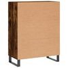 vidaXL Credenza Rovere Fumo 69,5x34x90 cm in Legno Multistrato