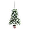 vidaXL Albero di Natale con 150 LED con supporto Verde 65 cm PE
