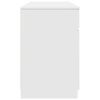 vidaXL Scrivania con porta Bianco 140 x 49 x 76 cm Legno multistrato