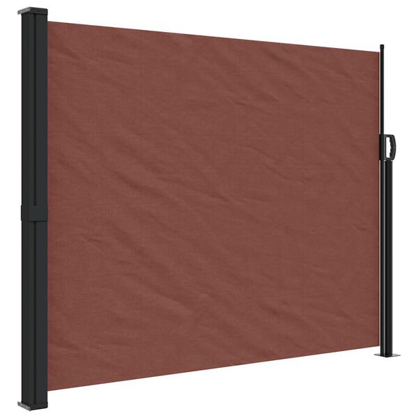 vidaXL Tenda da Sole Laterale Retrattile Marrone 160x300 cm