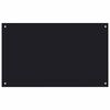 vidaXL Paraschizzi per Cucina Nero 100x60 cm in Vetro Temperato