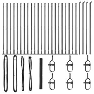 vidaXL Palo della recinzione Grigio