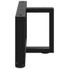 vidaXL Gambe per Tavolino da Caff&egrave; a Forma di T 2 pz Nere 70x25x(30-31) cm Acciaio