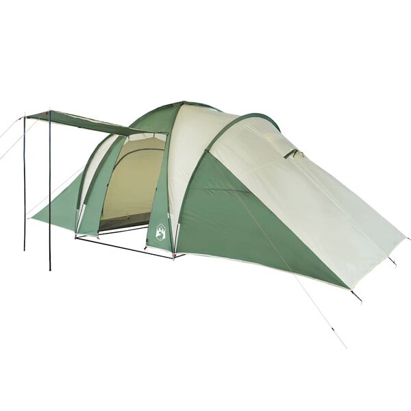 vidaXL Tenda da Campeggio a Cupola per 6 Persone Verde Impermeabile