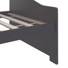 vidaXL Divano Letto a 3 Posti Grigio Legno Massello di Pino 90x200cm