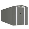 vidaXL Capanno da Giardino Grigio Chiaro 192x606x223cm Acciaio Zincato