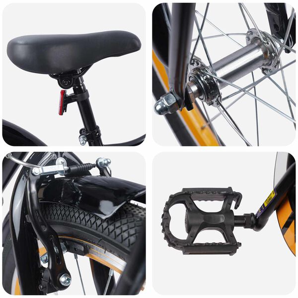 vidaXL Bicicletta per Bambini 18 Pollici per bambini dai 5 ai 7 anni