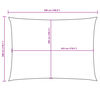 vidaXL Parasole a Vela Oxford Rettangolare 3x5 m Terracotta