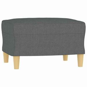 vidaXL Poggiapiedi Grigio Scuro 60x50x41 cm in Tessuto