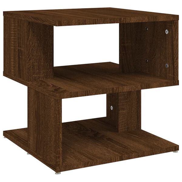 vidaXL Tavolino da Salotto Rovere Marrone 40x40x40cm Legno Multistrato