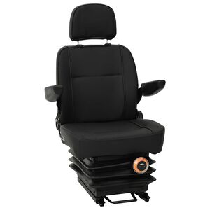 vidaXL Sedile per trattore con sospensione Nero 56 x 57 x 87 cm