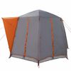 vidaXL Tenda Capanna con tetto Grigio e arancione 320 x 320 x 203 cm